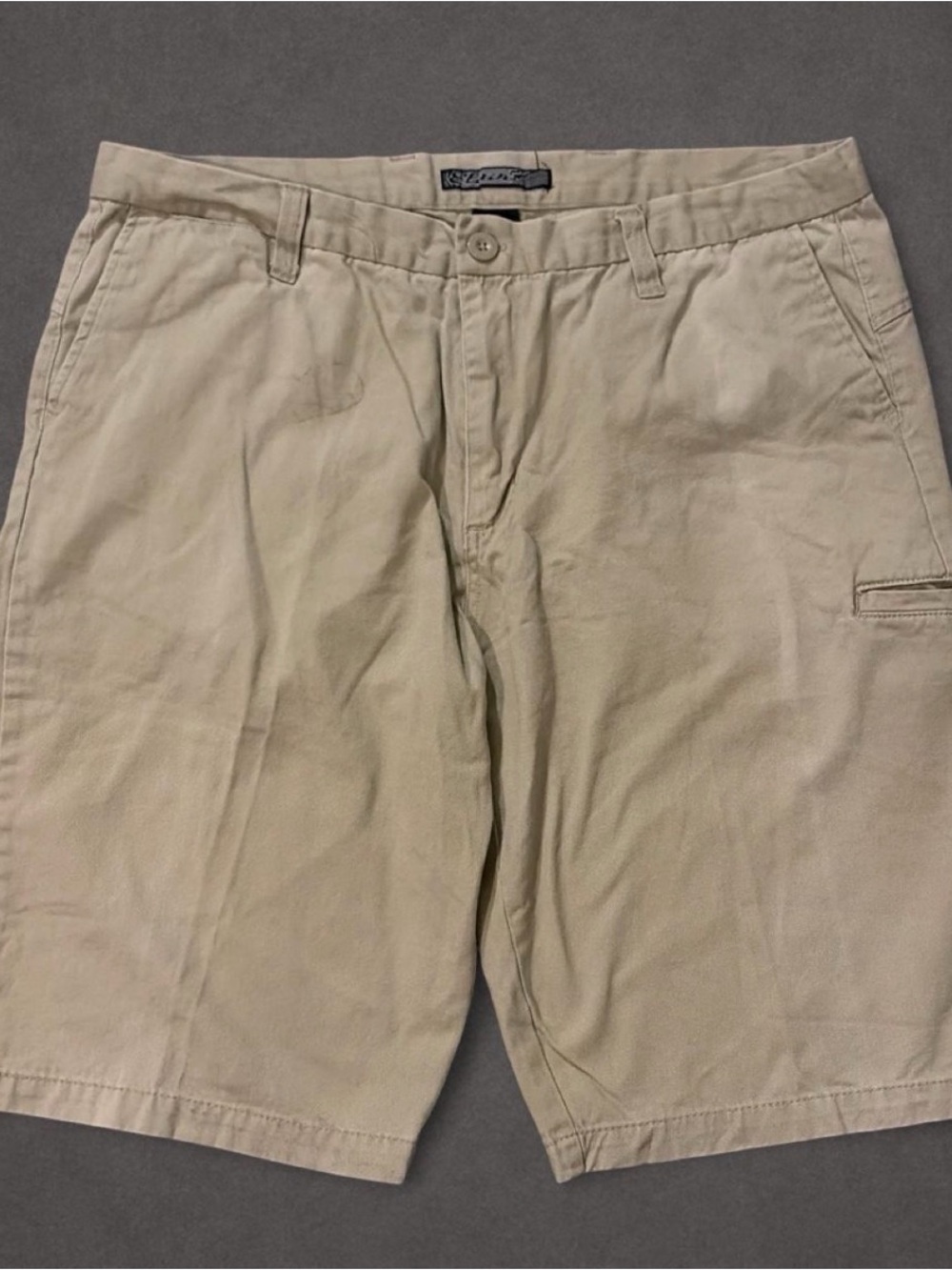Vintage Elixir Khaki Skater Shorts Neutral Tan Size 40